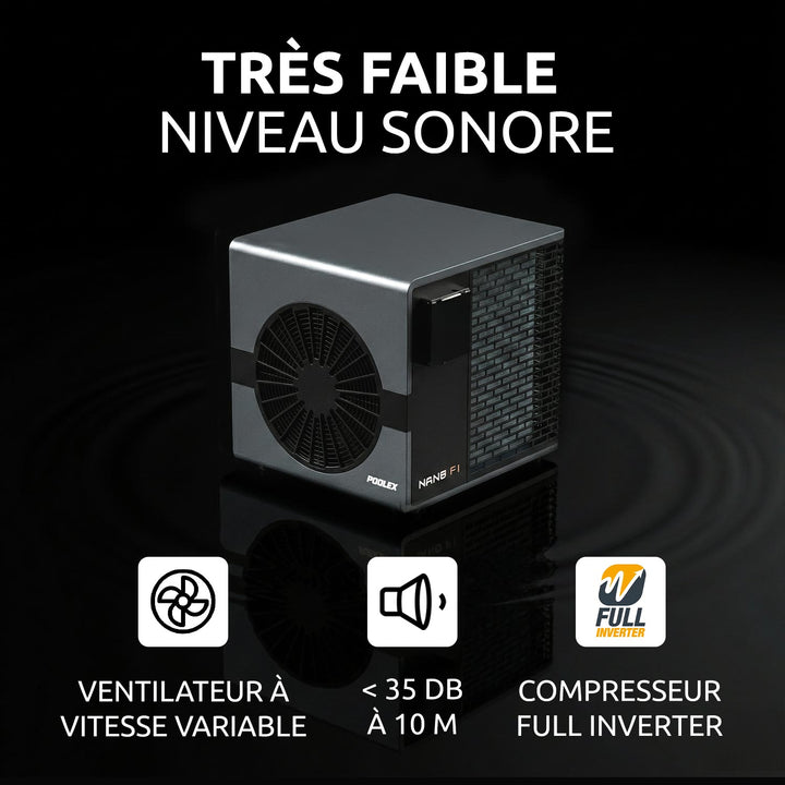 Poolex Nano FI 2025 Full Inverter Poolvärmepump WiFi – 3 kW / 5 kW för pooler upp till 30 m³