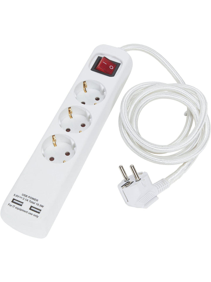 PR Home Power strip 3-way with USB