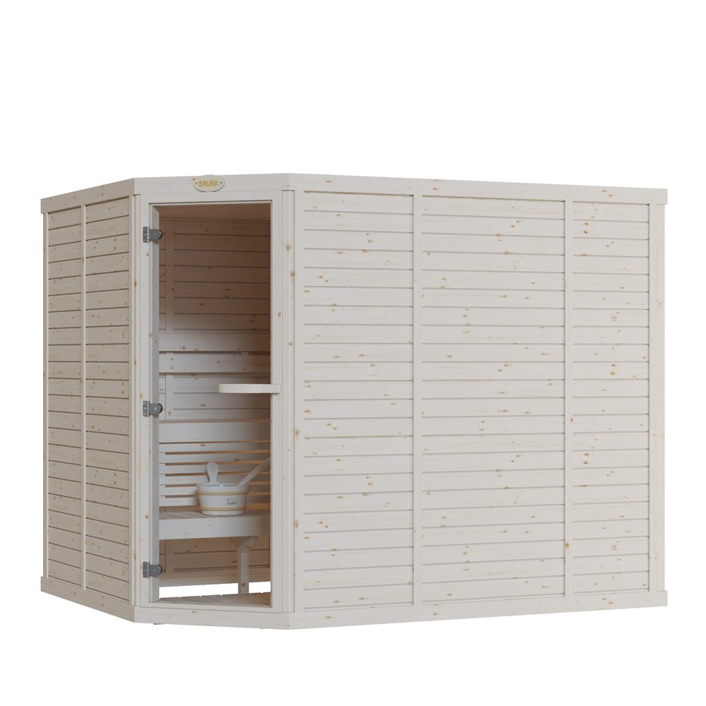 SAWO Indoor Sauna Standard Spruce Corner
