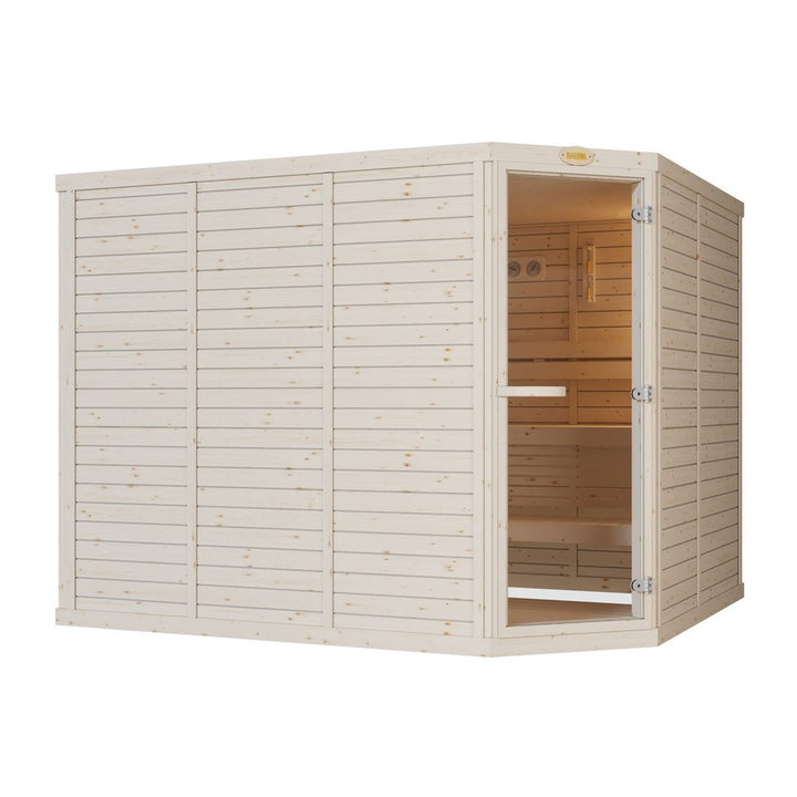 SAWO Indoor Sauna Standard Spruce Corner