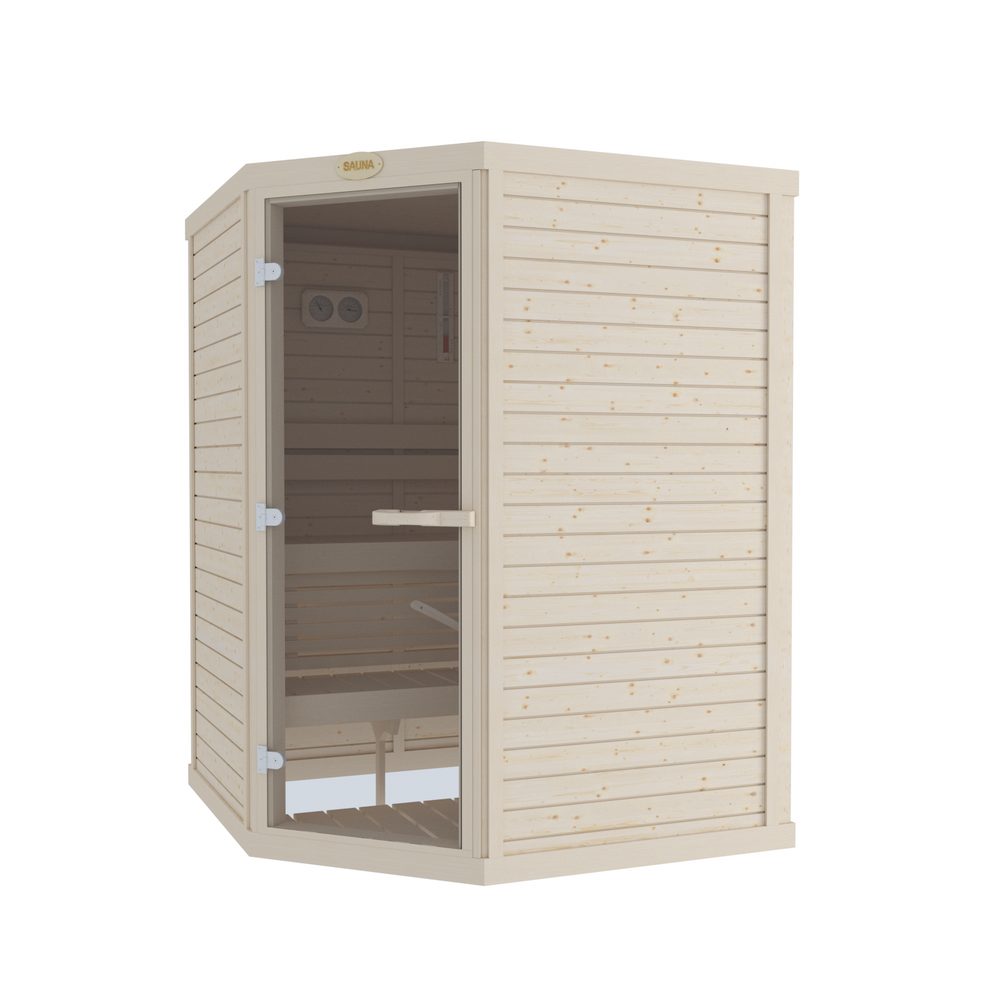 SAWO Indoor Sauna Standard Spruce Corner