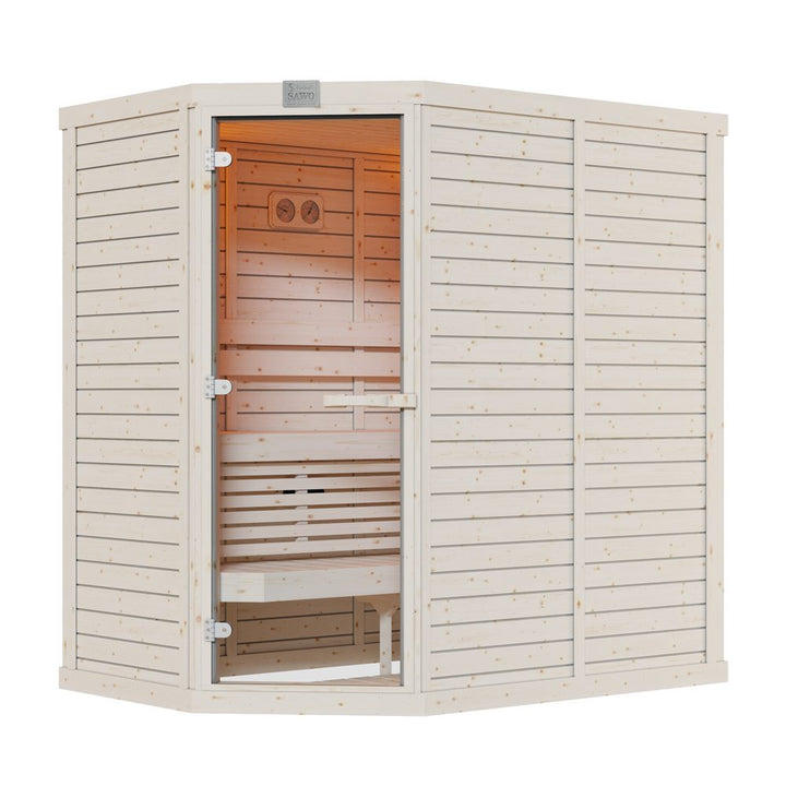 SAWO Indoor Sauna Standard Spruce Corner