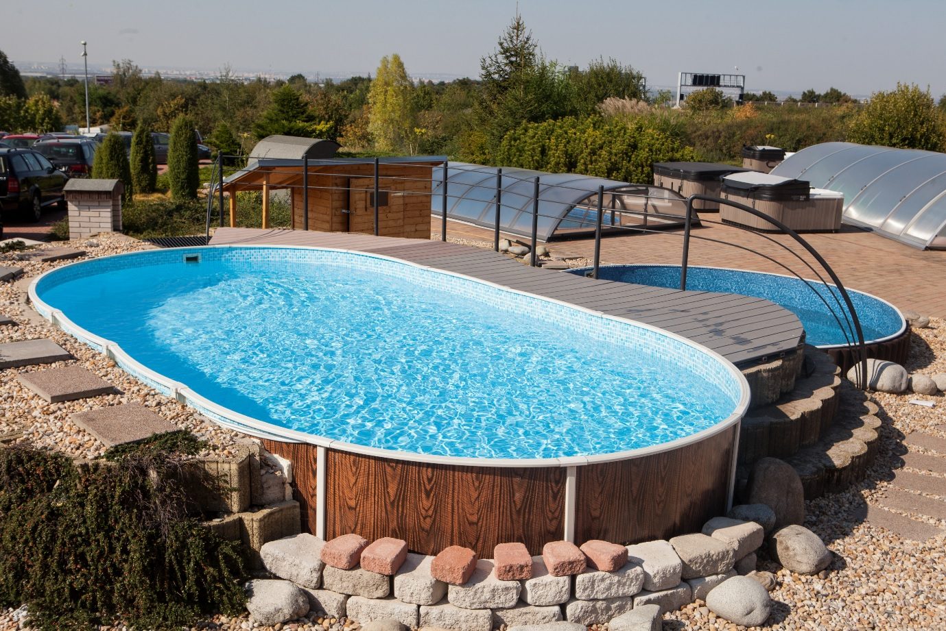Pool Mountfield Azuro Vario Trä Oval 5,5x3,7x1,2 m