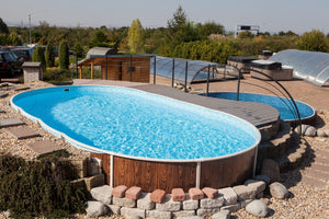 Pool Mountfield Azuro Vario Trä Oval 5,5x3,7x1,2 m
