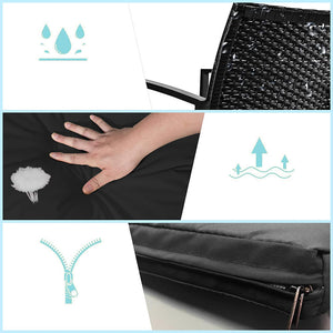 Utomhusmöbelset för 2 personer med soffbord – rottinglook