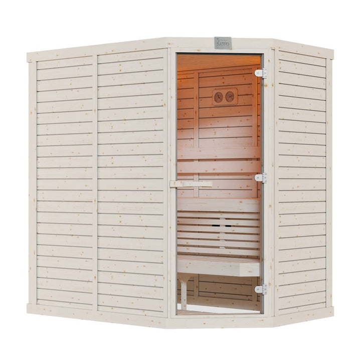 SAWO Indoor Sauna Standard Spruce Corner