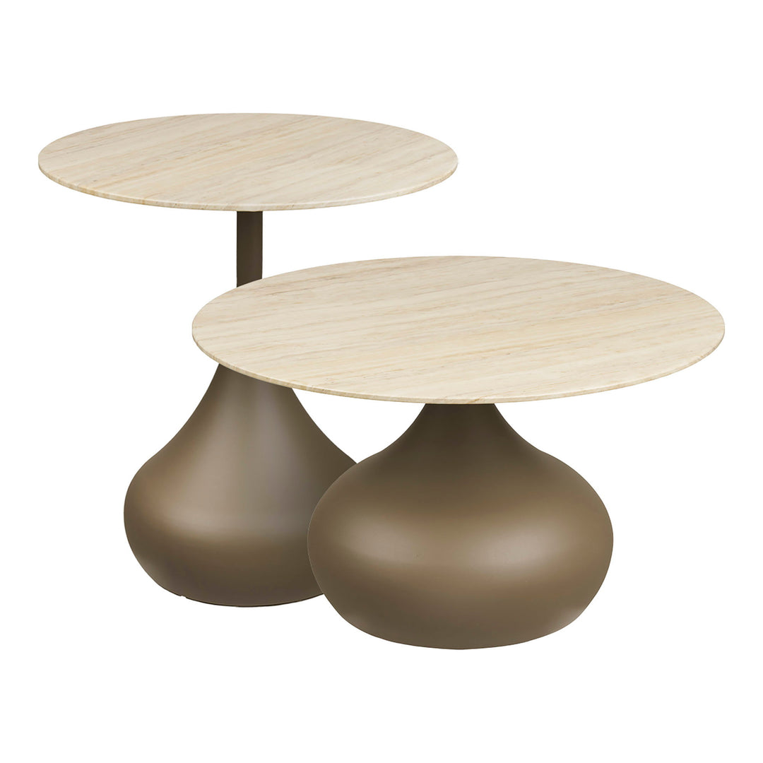 House Nordic Pienza soffbord 2-pack – khaki