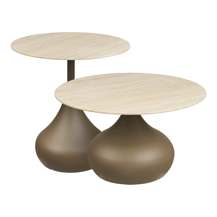 House Nordic Pienza soffbord 2-pack – khaki