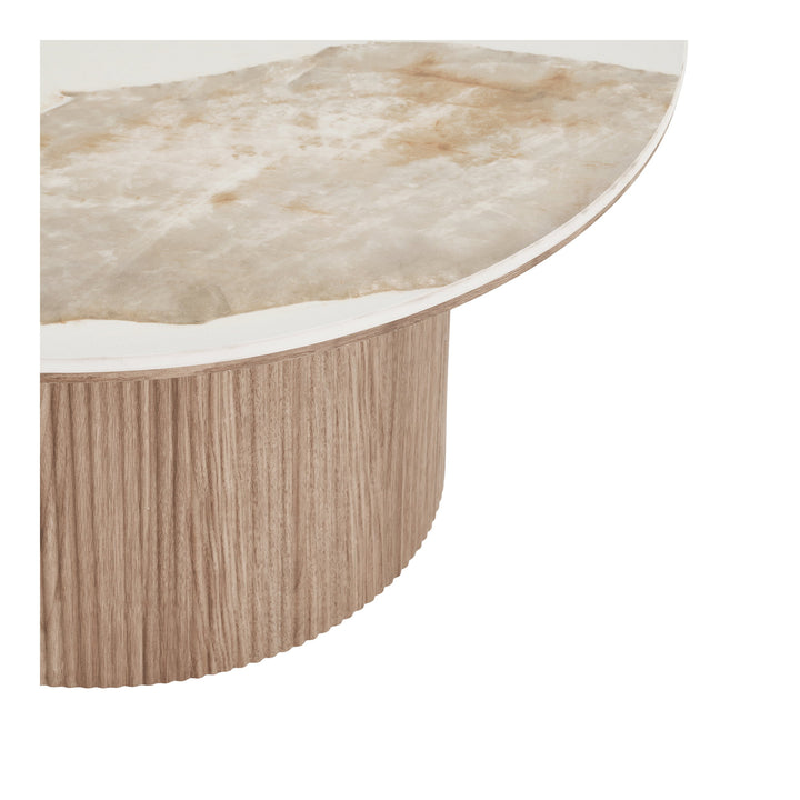 House Nordic Athens soffbord i keramik – vit/brun