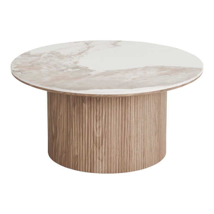House Nordic Athens soffbord i keramik – vit/brun