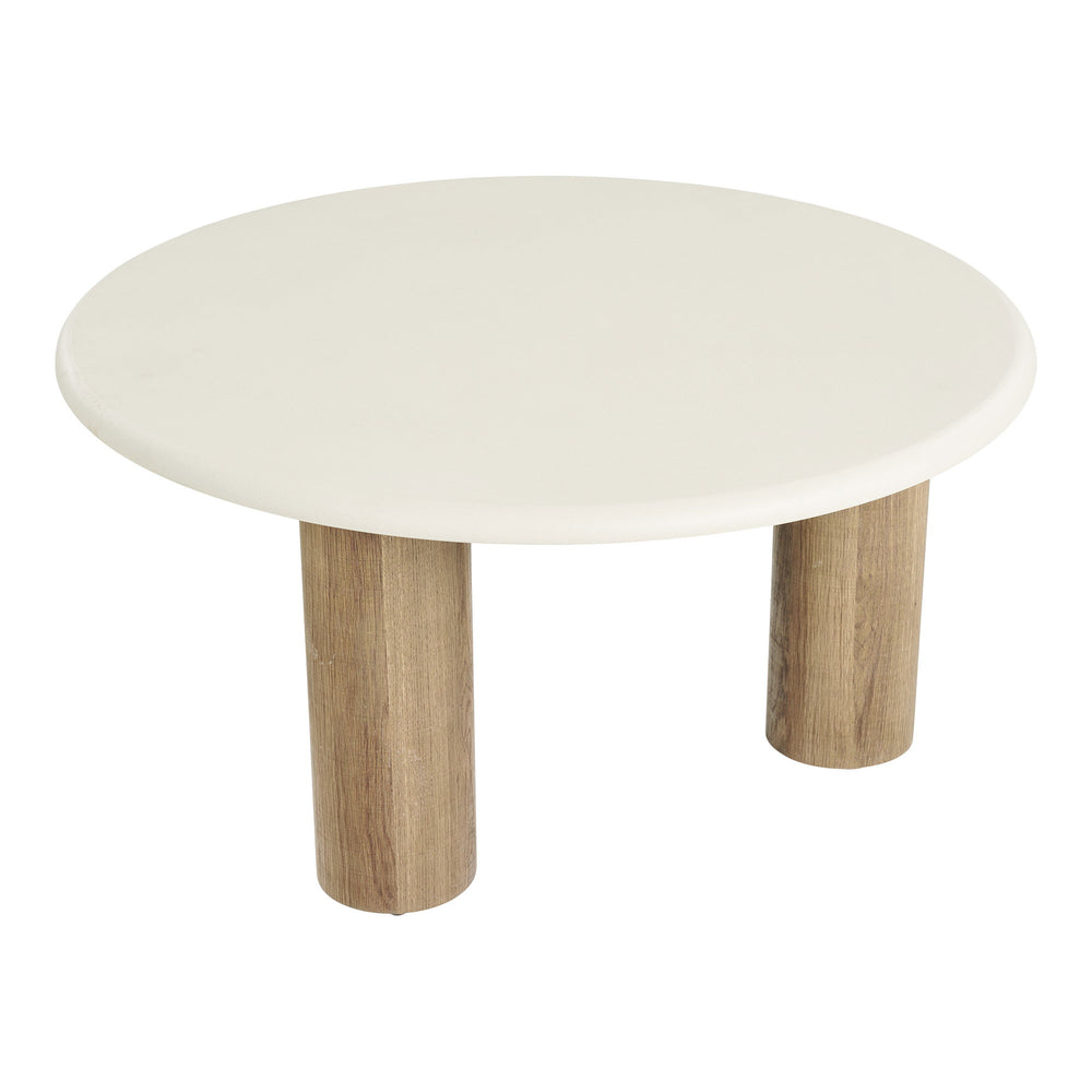 House Nordic Fondi soffbord Ø80×40 cm – sand/brun