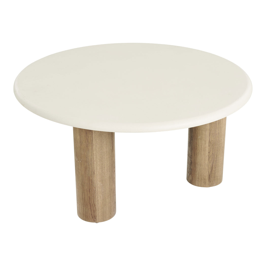House Nordic Fondi soffbord Ø80×40 cm – sand/brun
