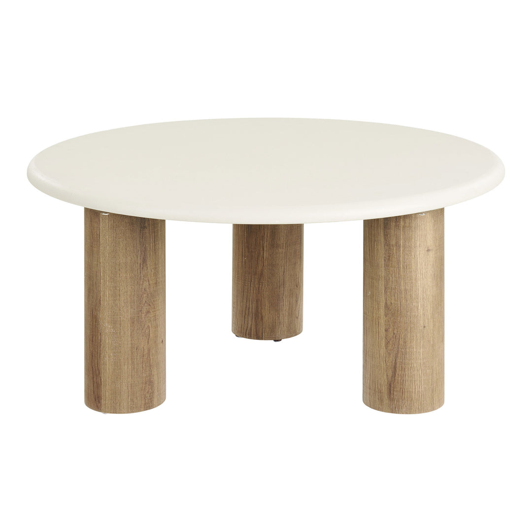 House Nordic Fondi soffbord Ø80×40 cm – sand/brun