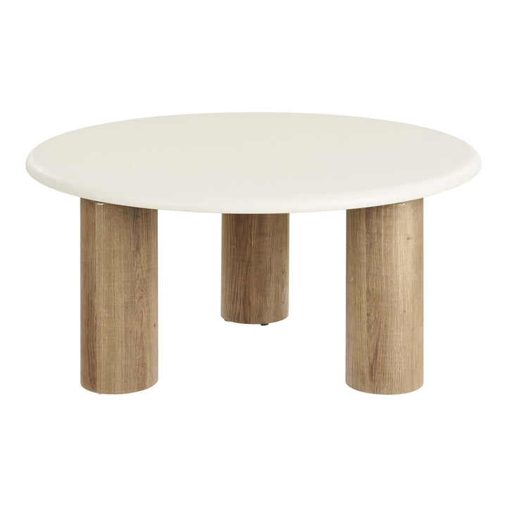 House Nordic Fondi soffbord Ø80×40 cm – sand/brun