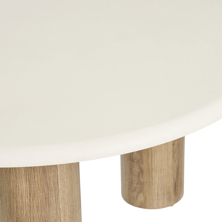 House Nordic Fondi soffbord Ø80×40 cm – sand/brun