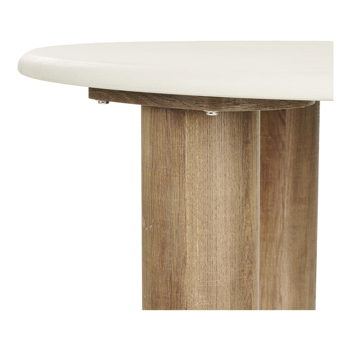 House Nordic Fondi soffbord Ø80×40 cm – sand/brun