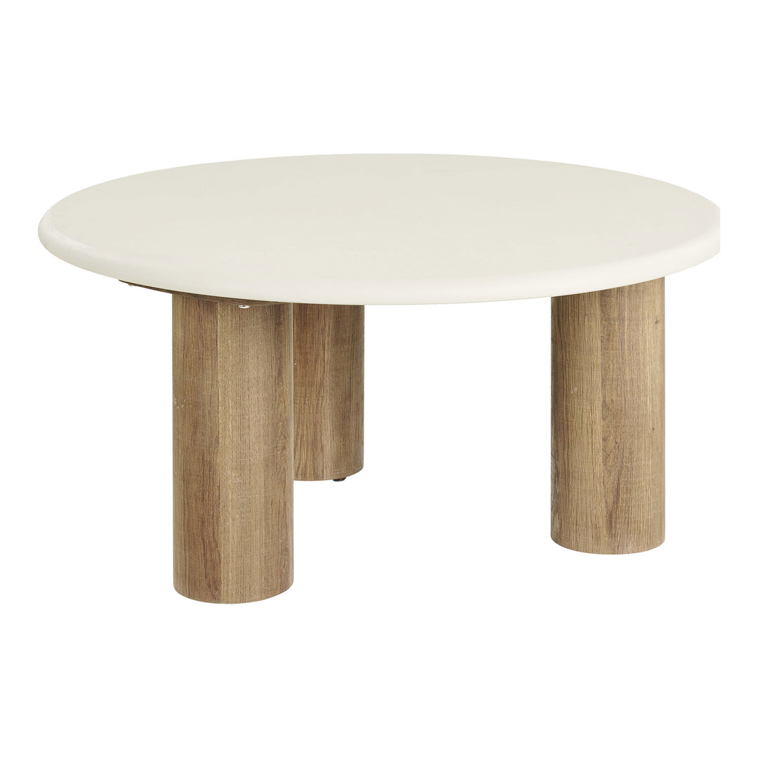 House Nordic Fondi soffbord Ø80×40 cm – sand/brun
