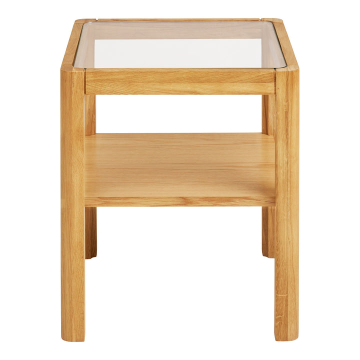 House Nordic Lourmarin sidobord 40×40 cm – ek/glas