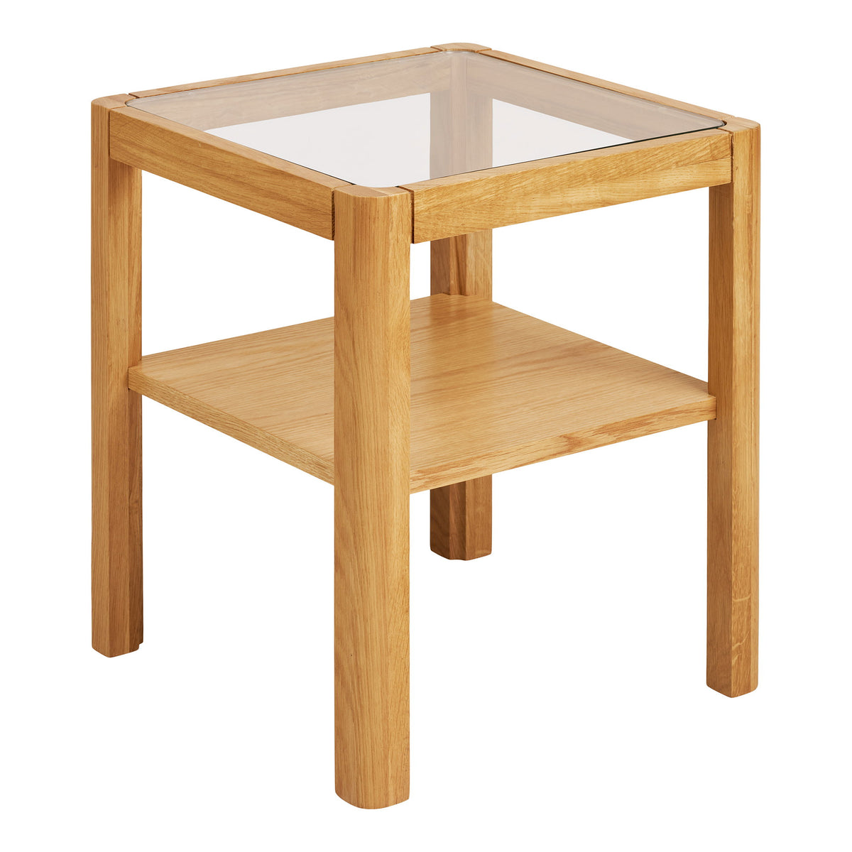 House Nordic Lourmarin sidobord i ek och glas