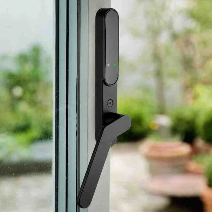SecuYou Window/French Door Handle Smart Lock Security Black