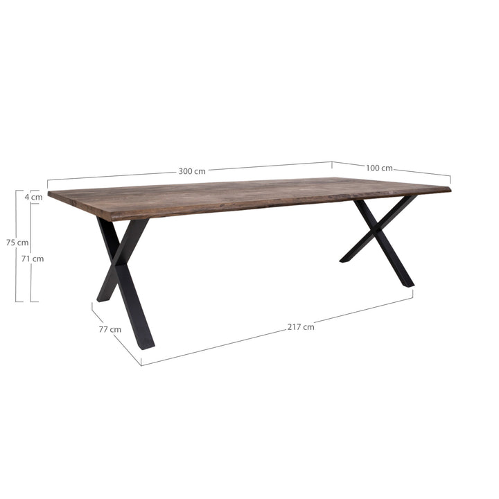 House Nordic Toulon matbord 300×100 cm – rökt ek