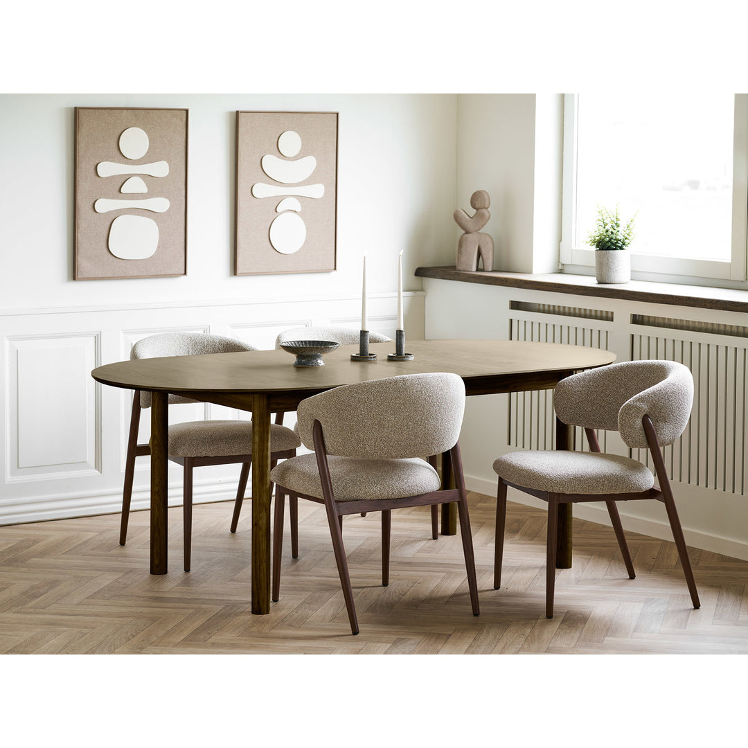 House Nordic Bundaberg förlängningsbart matbord – rökt