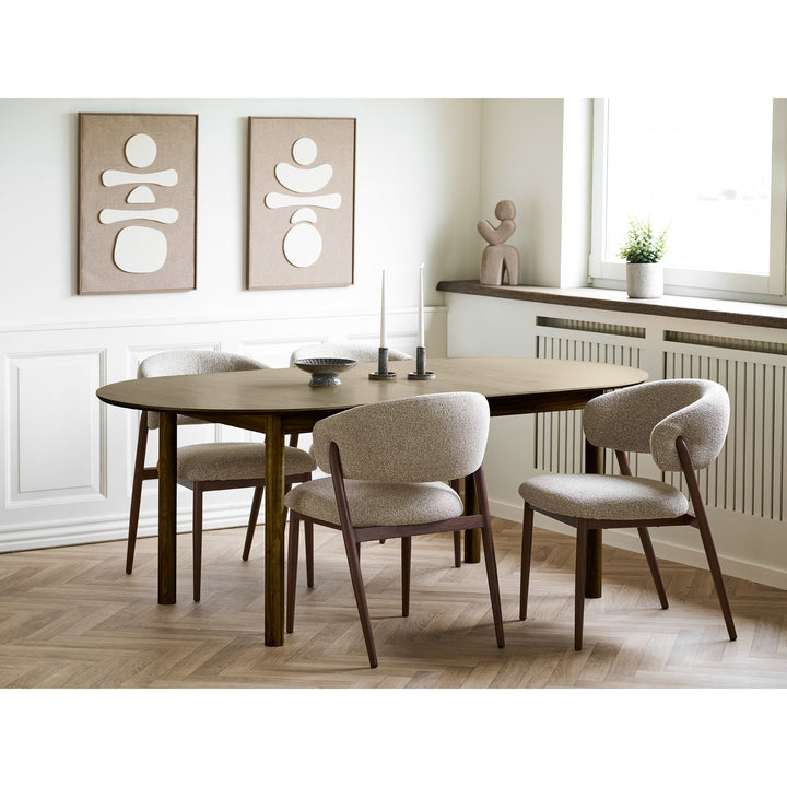 House Nordic Bundaberg förlängningsbart matbord – rökt