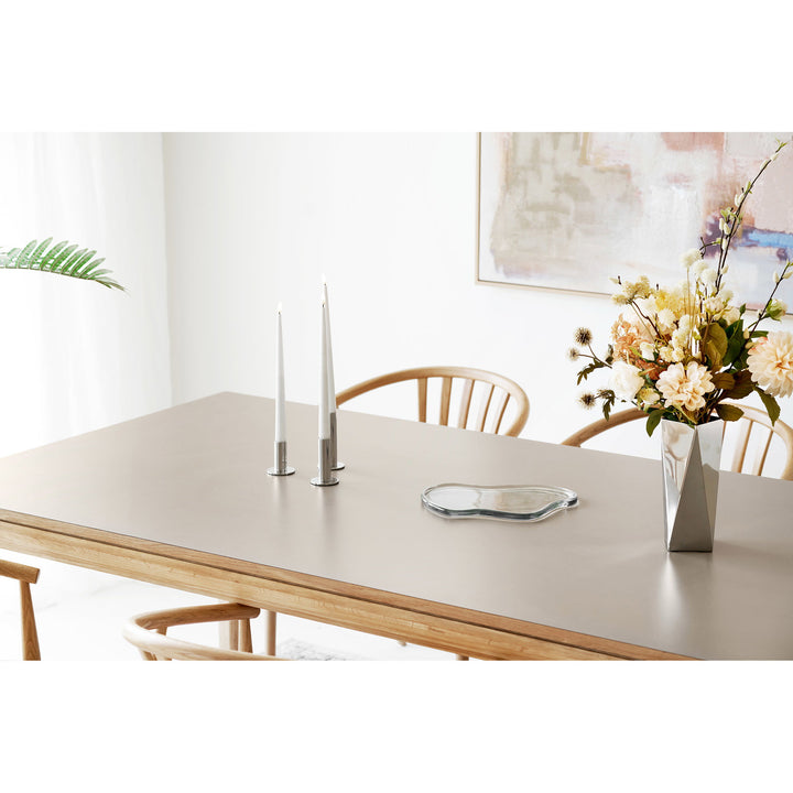 House Nordic Bowen förlängningsbart matbord – natur och mörk sand