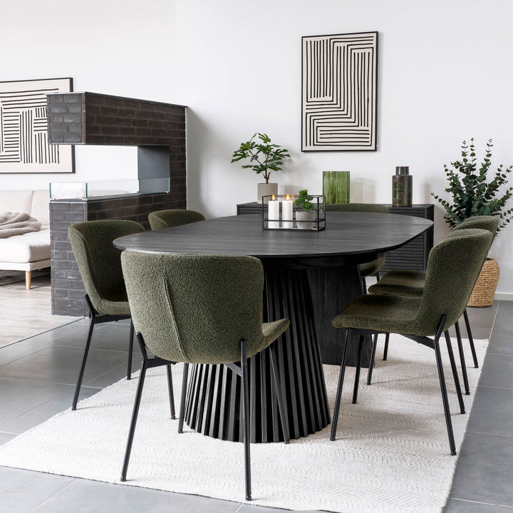 House Nordic Osaka utdragbart matbord 200–300 × 120 cm – svart