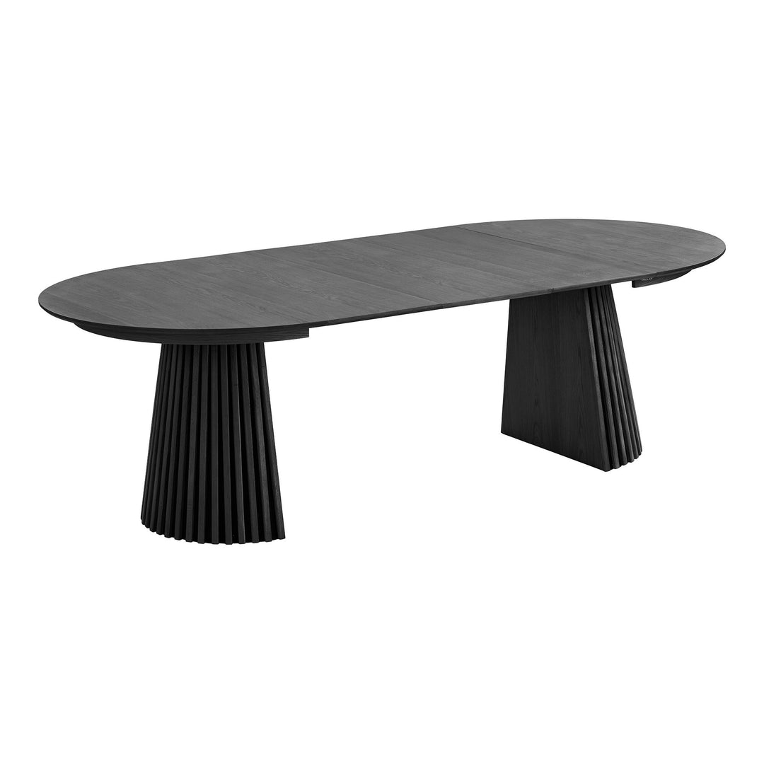 House Nordic Osaka utdragbart matbord Ø120–240 cm – svart