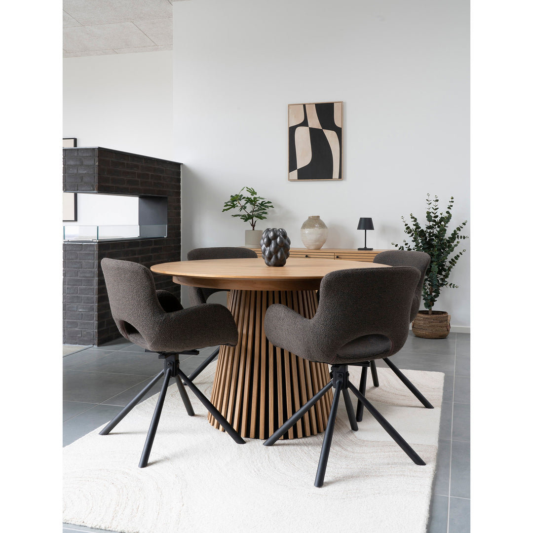 House Nordic Osaka utdragbart matbord Ø120–200 cm – natur