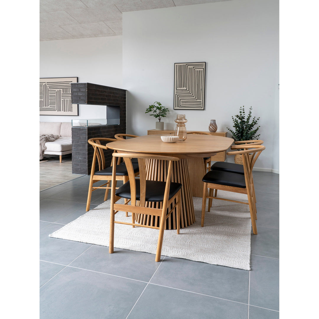 House Nordic Osaka utdragbart matbord Ø120–200 cm – natur