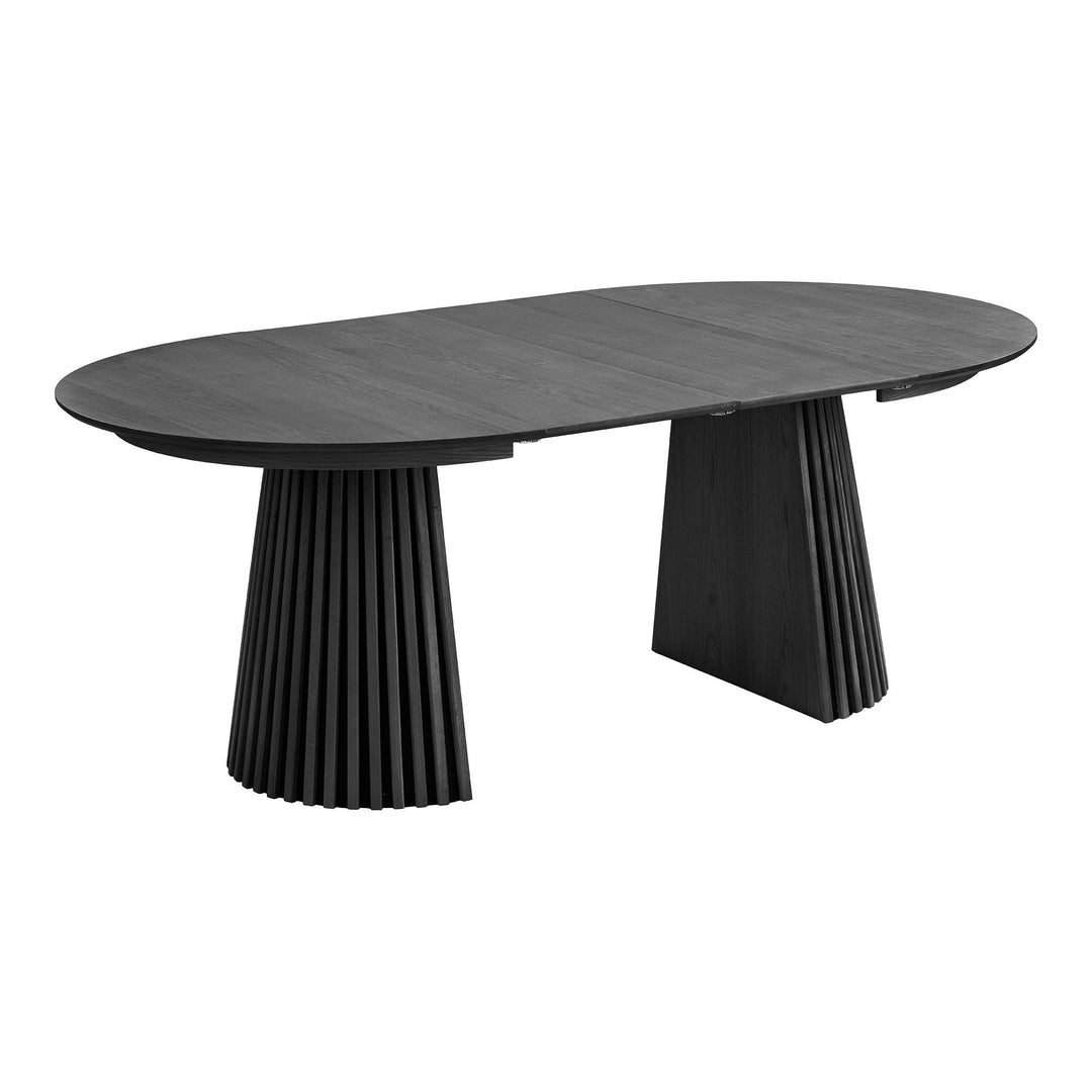 House Nordic Osaka utdragbart matbord Ø120–200 cm – svart