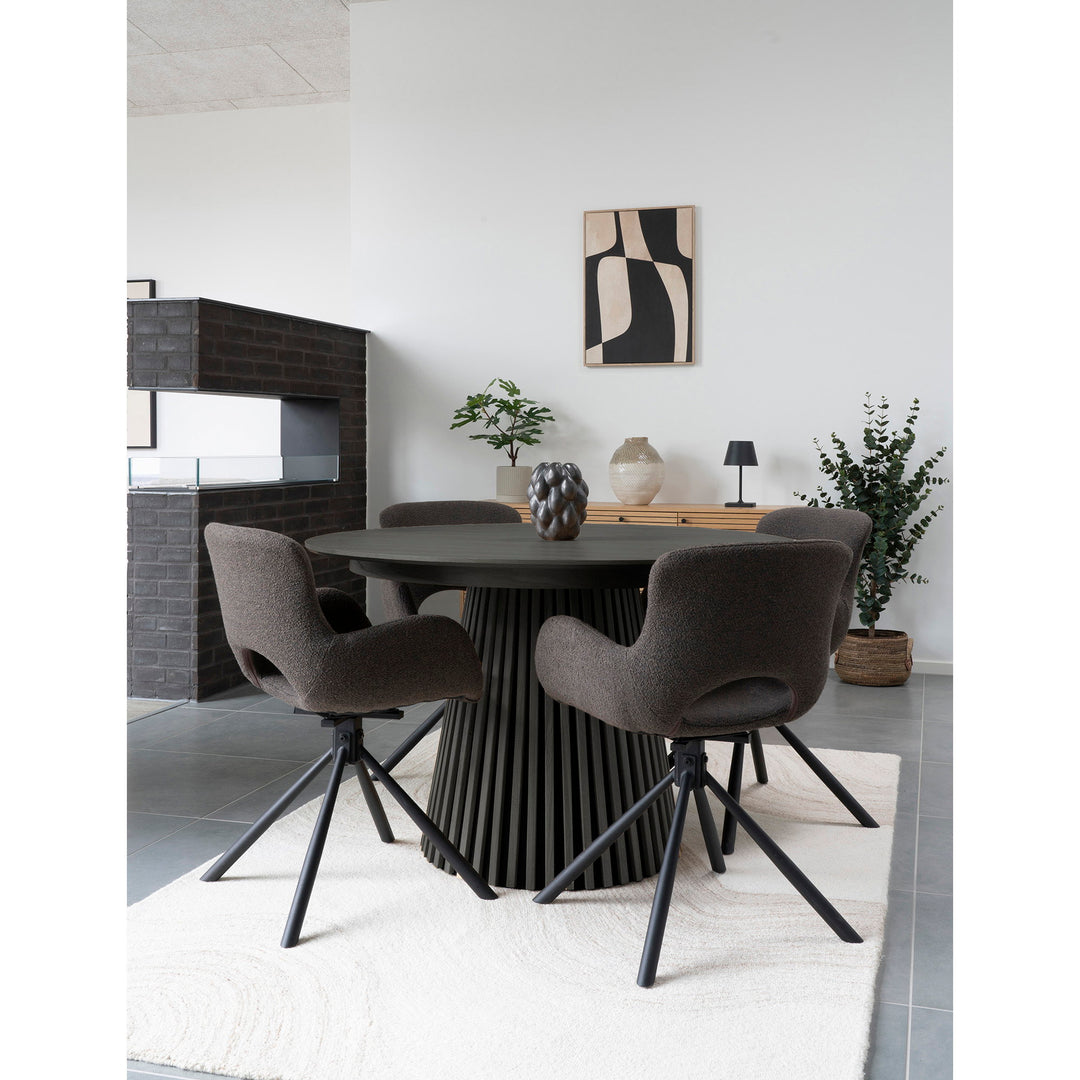 House Nordic Osaka runt matbord Ø140 cm – svart