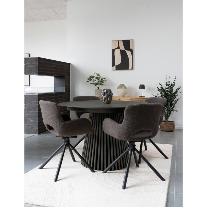 House Nordic Osaka runt matbord Ø140 cm – svart