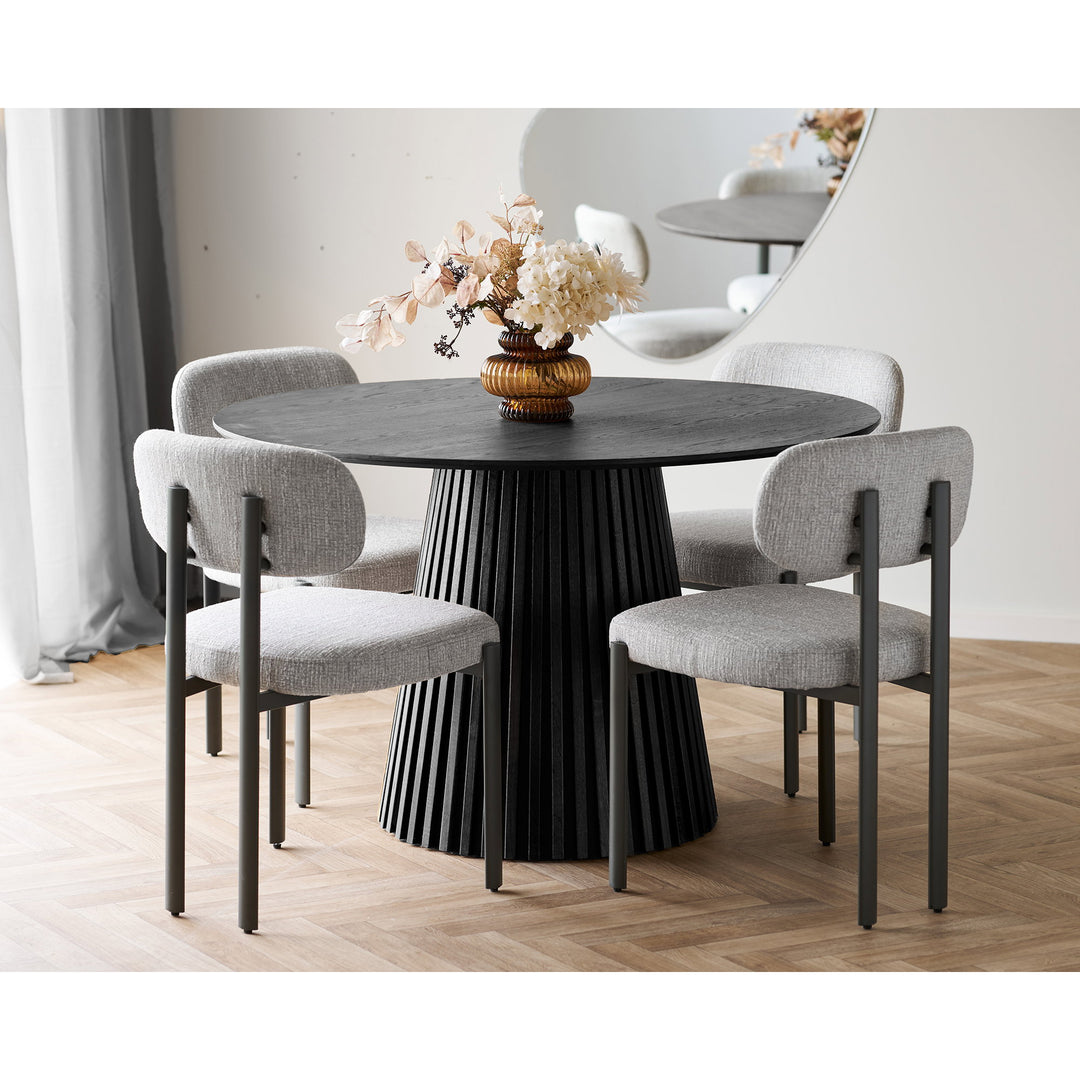 House Nordic Osaka runt matbord Ø120 cm – svart