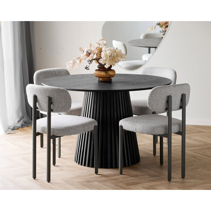 House Nordic Osaka runt matbord Ø120 cm – svart