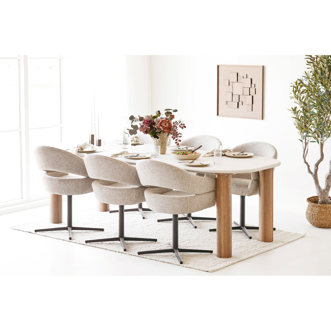 House Nordic Fondi matbord 240×100 cm – sand/brun
