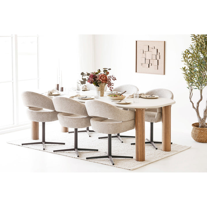 House Nordic Fondi matbord 240×100 cm – sand/brun