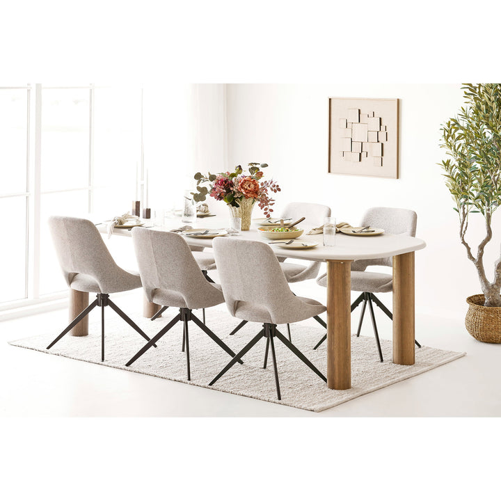 House Nordic Fondi matbord 240×100 cm – sand/brun