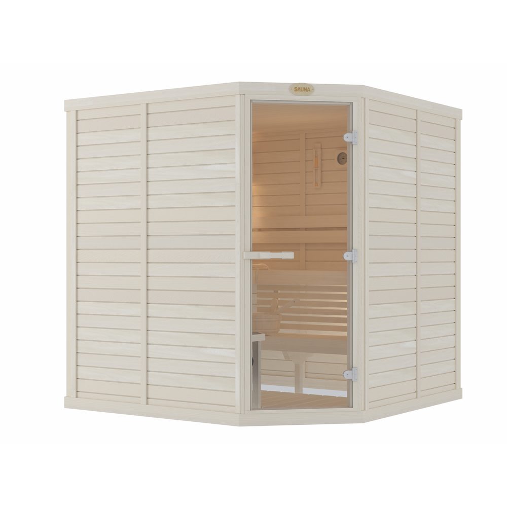 SAWO Indoor Sauna Standard Aspen corner