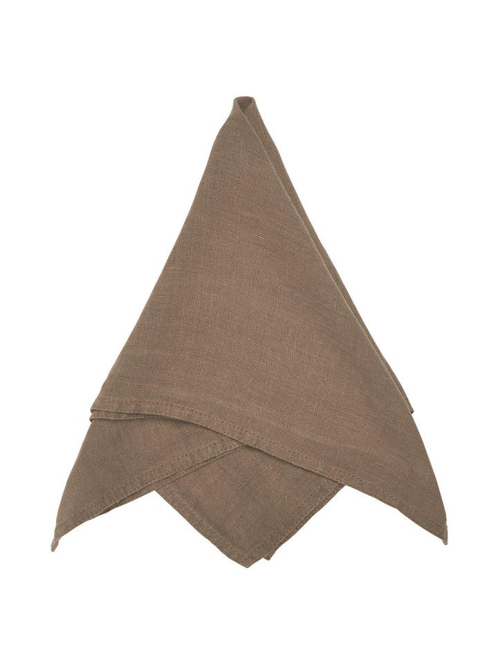 Svanefors Julie linneservett Mocca 45×45 cm
