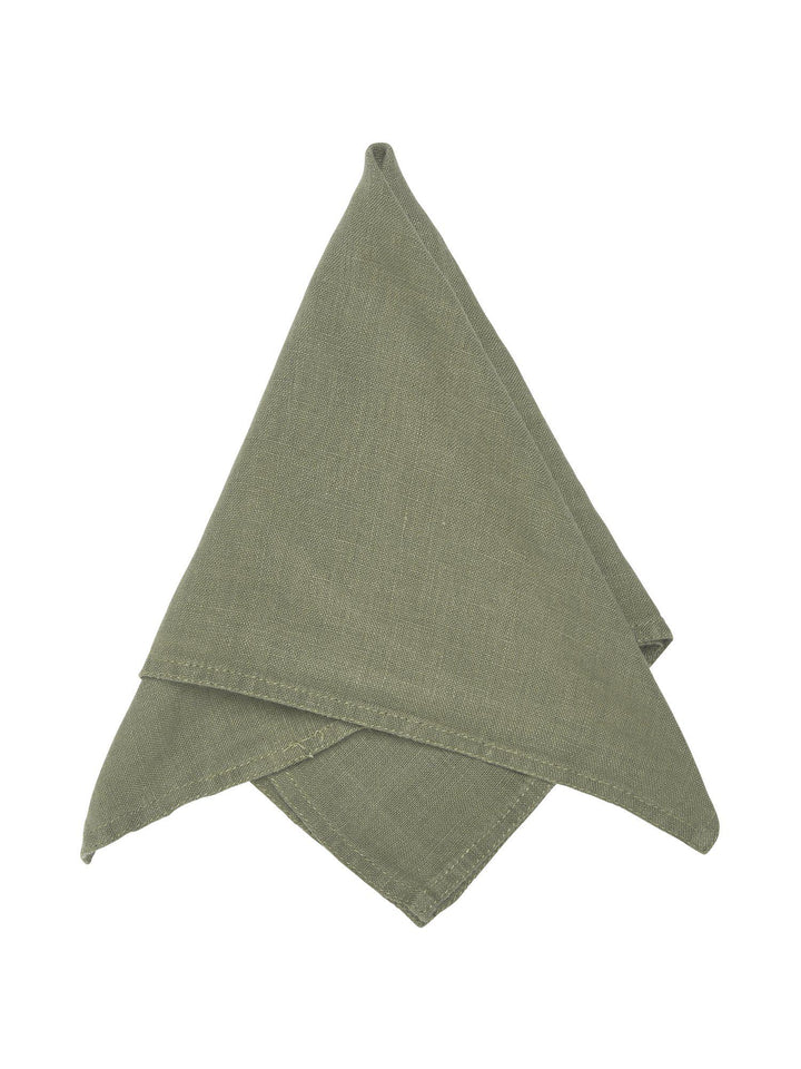 Svanefors Julie linneservett Mossa 45×45 cm