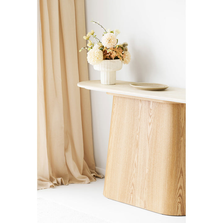House Nordic Larvik konsolbord i natur och off-white