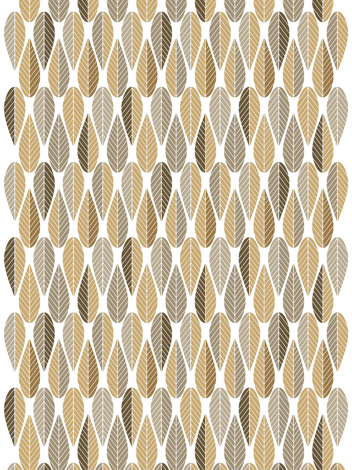 Arvidssons Textil Blader metervara i guld