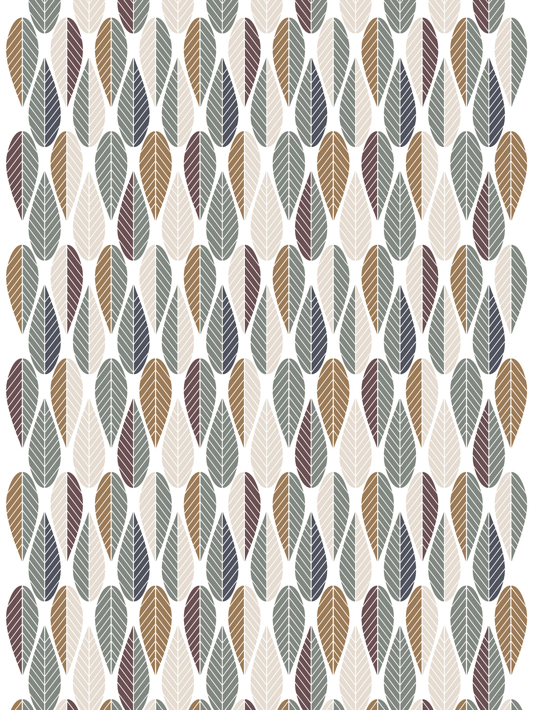 Arvidssons Textil Blader metervara i turkos