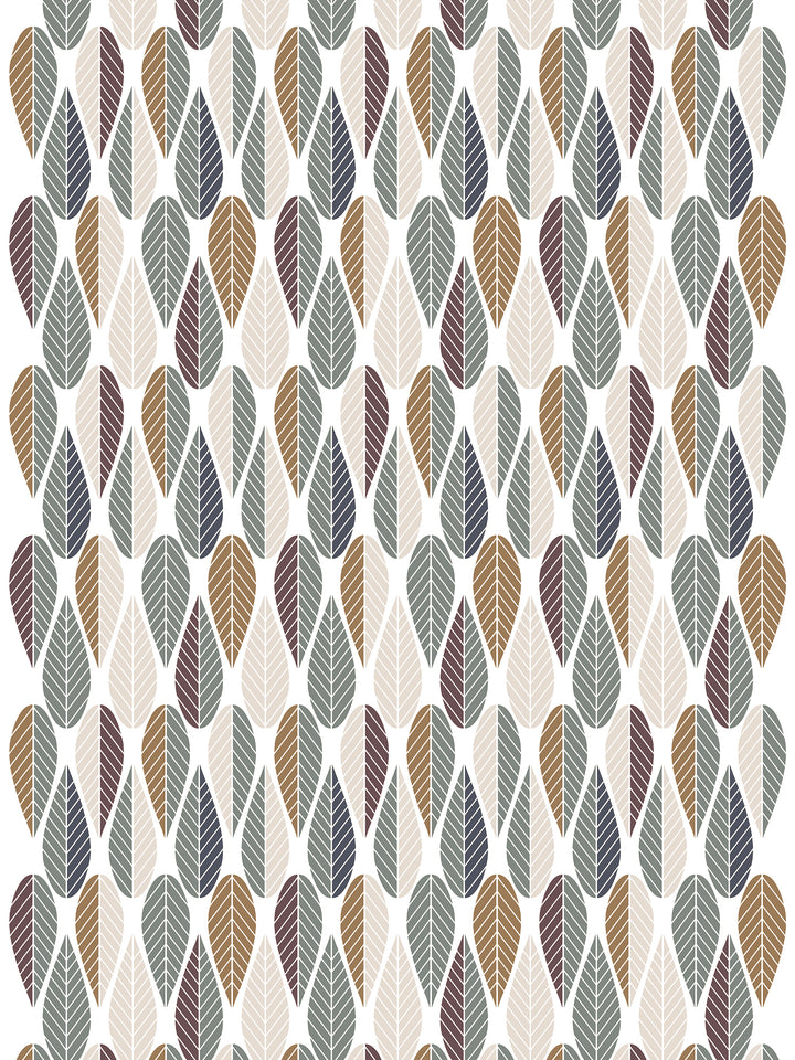 Arvidssons Textil Blader metervara i turkos