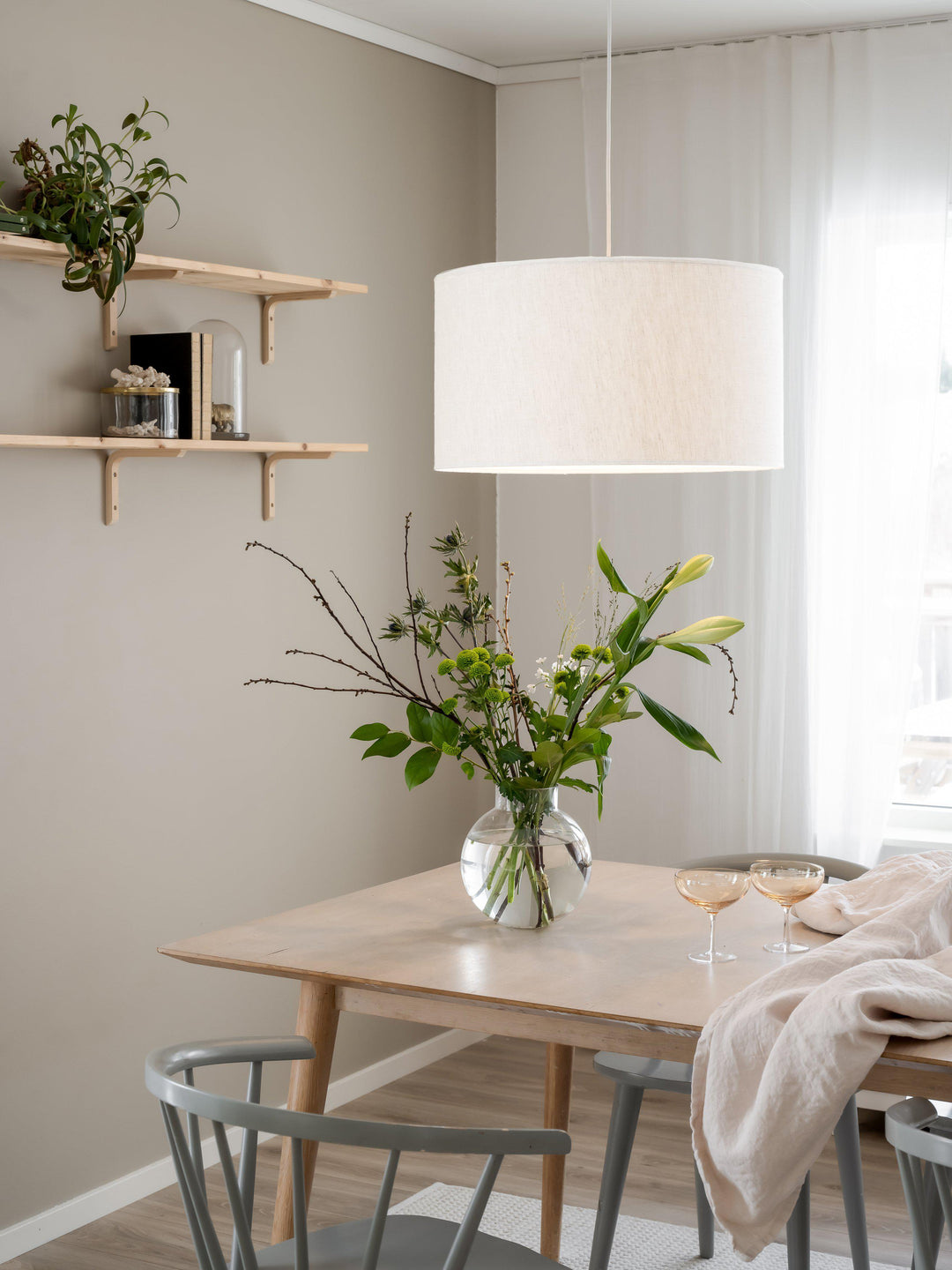 PR Home Sara ceiling light linen