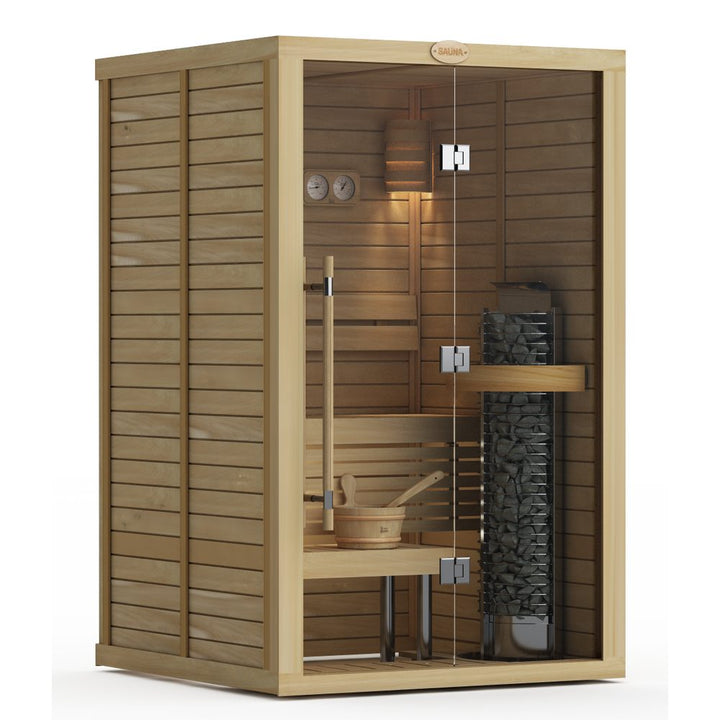 SAWO Indoor Sauna Glass Front Cedar