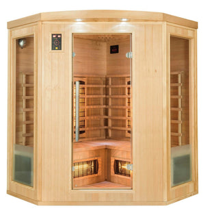 Bastu France Sauna Apollon Quartz 3-sitsig vinkel Infraröd